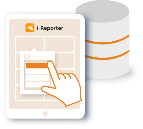 i-Reporterにデータを入力します